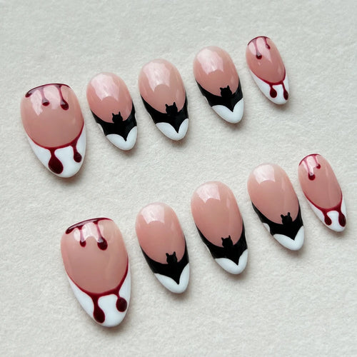 Bloody Vampire Halloween Press On Nails