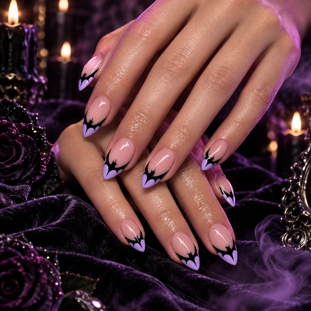 Halloween Bat Press On Nails