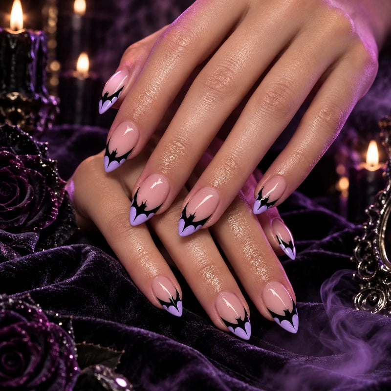 Halloween Bat Press On Nails