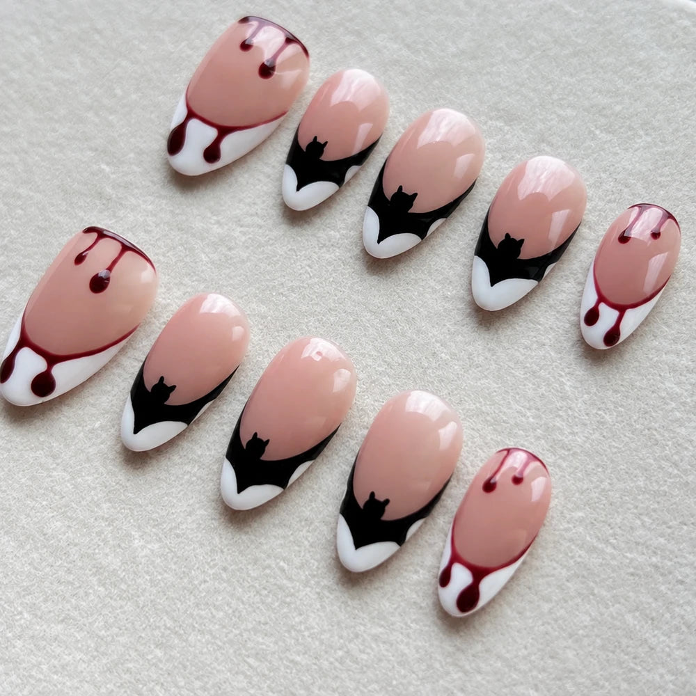 Bloody Vampire Halloween Press On Nails