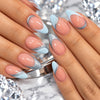 Light Blue French Tip Press On Nails