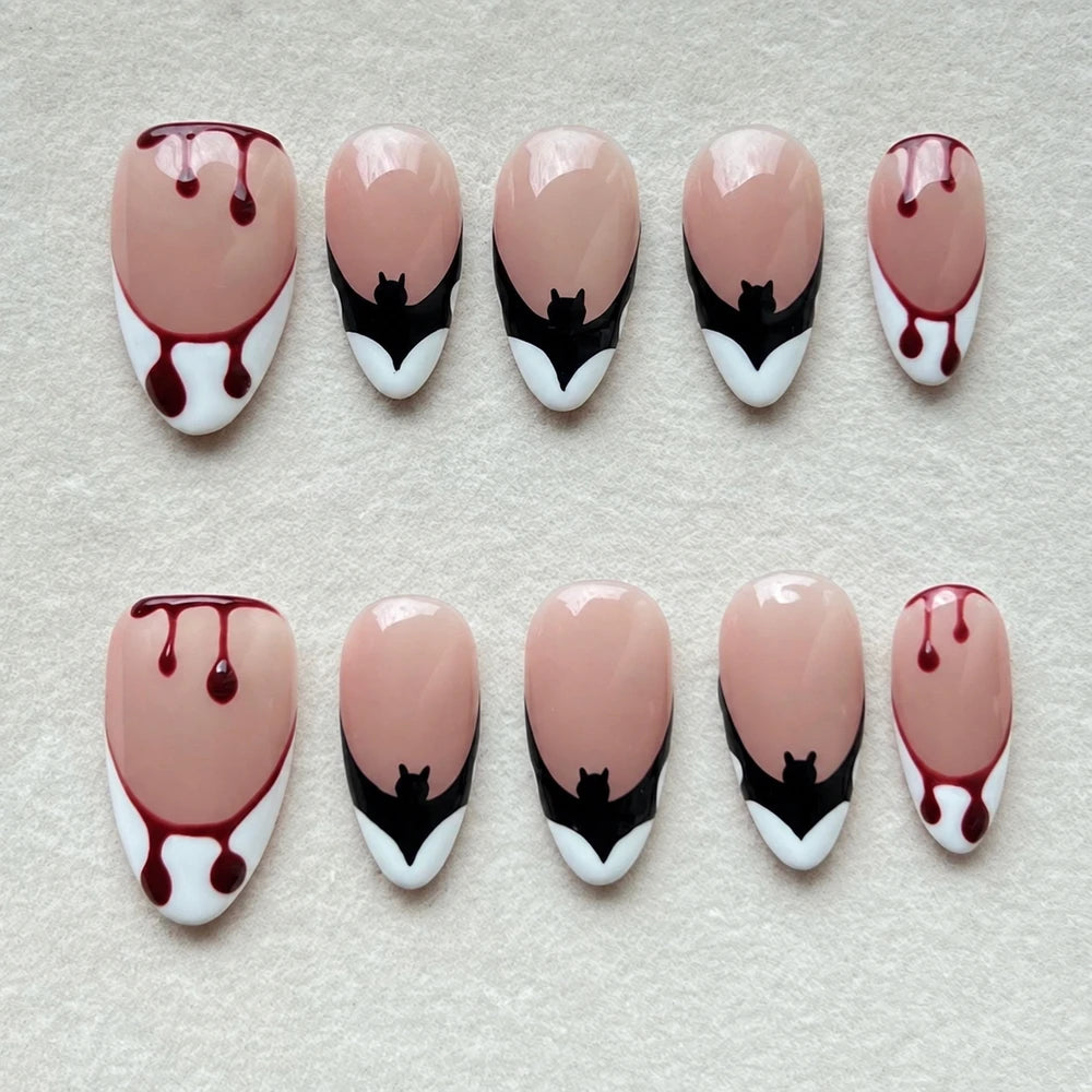 Bloody Vampire Halloween Press On Nails